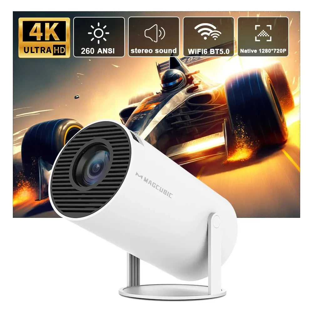 جهاز عرض Magcubic HY300 Pro 4K Android 11 Dual Wifi6 260ANSI Allwinner H713 BT5.0 1080P 1280*720P سينما منزلية جهاز عرض خارجي