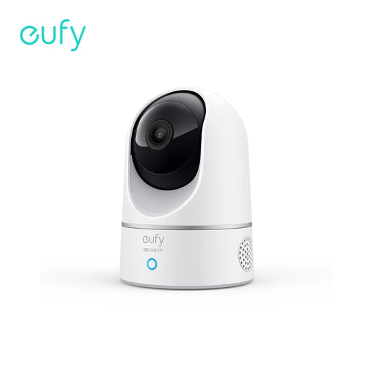 كاميرا eufy Security Solo 2K Indoor Cam P24 Protect Pan &amp; Tilt Mini Wifi متوافقة مع Human AI Voice Assistant وMotion Track